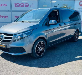 MERCEDES CLASSE V Design Long 220d BVA 9G-Tronic + Attelage amovible + Pack parking + JA19 + TVA RECUPERABLE