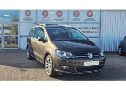 VOLKSWAGEN SHARAN Lounge 2.0TDI 150cv DSG 7pl+Cuir+Toit Pano+Camera+Xenon+Portes electriques+JA18+Alarme