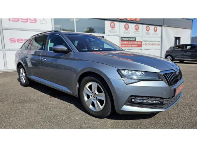 SKODA SUPERB COMBI BUSINESS 1.6 TDI 120cv DSG7 + Sellerie Cuir + Sièges avant chauffants + Roue de secours