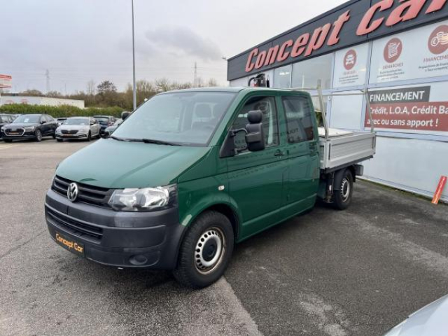 VOLKSWAGEN TRANSPORTER 4MOTION L2 3.0T 2.0TDI 140cv DOUBLE CABINE + Grue Hiab T-CLX 013 + TVA RECUPERABLE