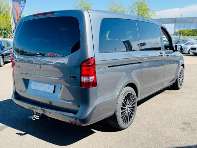 MERCEDES CLASSE V Design Long 220d BVA 9G-Tronic + Attelage amovible + Pack parking + JA19 + TVA RECUPERABLE