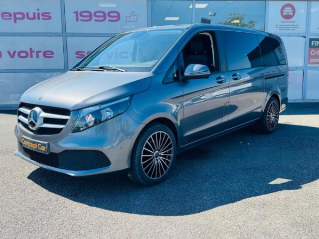 MERCEDES CLASSE V Design Long 220d BVA 9G-Tronic + Attelage amovible + Pack parking + JA19 + TVA RECUPERABLE