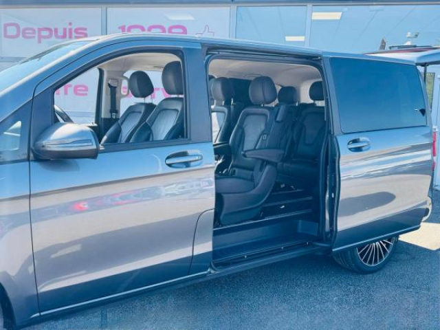 MERCEDES CLASSE V Design Long 220d BVA 9G-Tronic + Attelage amovible + Pack parking + JA19 + TVA RECUPERABLE