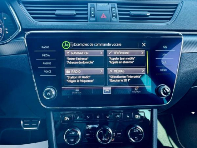 SKODA SUPERB COMBI Sportline 4x4 2.0 TDI 190cv DSG7 + Clim Tri-zone + Sièges av et ar chauffants + Volant Chauff