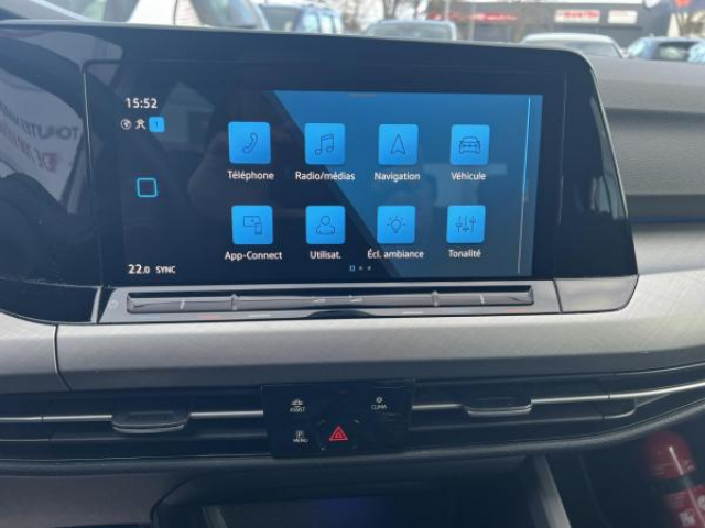 VOLKSWAGEN GOLF Life 2.0 TDI 116cv + Eclairage d'ambiance 30 couleurs + Roue de Secours