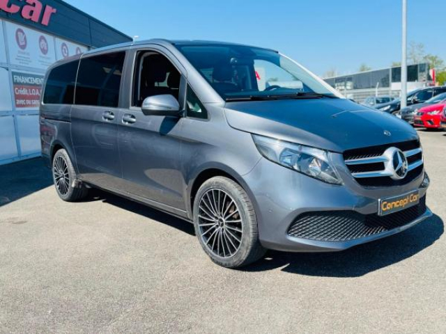 MERCEDES CLASSE V Design Long 220d BVA 9G-Tronic + Attelage amovible + Pack parking + JA19 + TVA RECUPERABLE