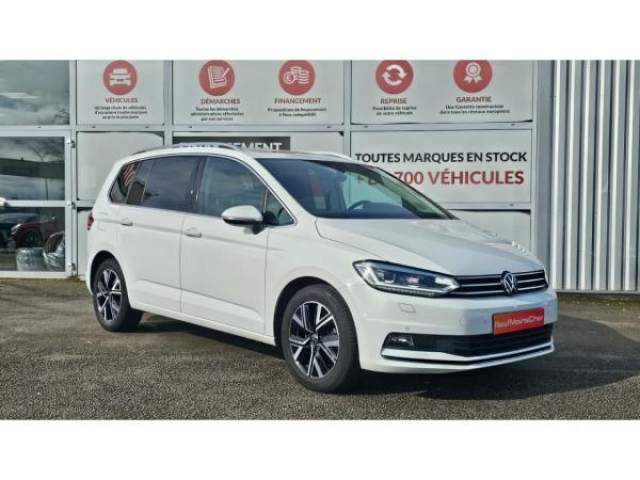 VOLKSWAGEN TOURAN Lounge 2.0 TDI 150cv DSG7 7places + Pack LED directionnel + Toit Ouvrant + Camera de Recul + JA17