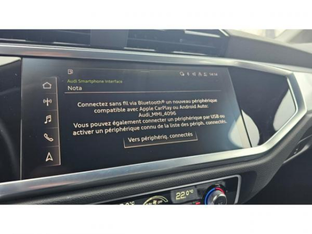 AUDI Q3 35 TDI 150cv S-tronic Black Pack + Carplay + Hayon electrique + Jantes 19